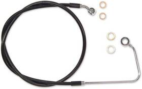 Sbc1410-38 Magnum Alternate Length Xr Abs Front Upper Brake Line 38 Inch Blk/chr #sbc1410-38