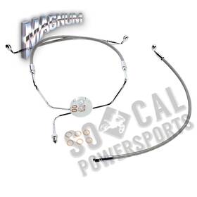 Ssc1304-23 Magnum Ssc130423 Clear Coated Xr Stainless Front Brakeline Kit-23 Inch Upper