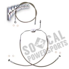 Ssc1305-23 Magnum Ssc130523 Clear Coated Xr Stainless Front Brakeline Kit-23 Inch Upper