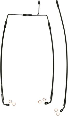 Yscq06wudi Magnum Xr Front Brake Line Kit Blk Non-abs 31 Inch 12 Over Harley Electra Glide 08-13