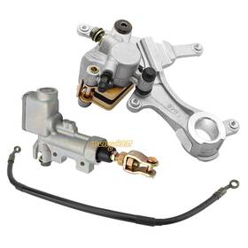 43015-0694 Mati Rear Brake Master Cylinder Caliper Hose Kit For Kawasaki Kx250 Kx450 2019-2023