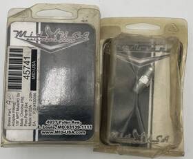 45741 Mid-usa Chrome Plated Male #3 Brake Adapter Fitting 1/8 Inch Npt Lot Of 2