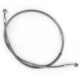Byn-yg-s105 Mobymuto Motorcycle Hydraulic Braided Brake Line Stainless Steel 105cm/41.3ftft Silver