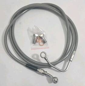 90110062 Mofun 69 Inch Abs Upper Hydraulic Front Brake Line Kit For 2009-2013 Harley Touring 12-14