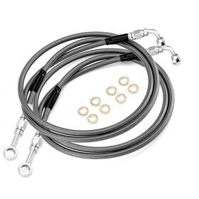 9011mf0121 Mofun 64.5 Inch Stock Length Hydraulic Front Abs Lower Brake Line Kit Stainless S