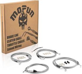 Mofun Mf-90109009 Clutch Line Kit And Abs Hydraulic Front Brake For Harley Touring