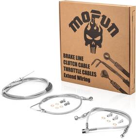 Mf-90109035 Mofun Clutch Cable& Extended Length Abs Upper And Lower Hydraulic Front Brake Line