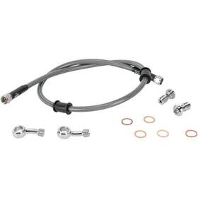 906542 Moose Racing Brake Line Rear Stainless Steel Fits Kawasaki Klr650 2008-2009