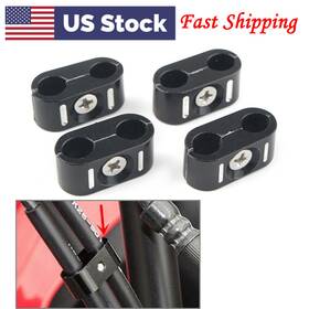 Moto Hij 550755360435 4 Pcs Motor Brake Throttle Cable Wire Line Clips Holder Clamp For Harley 1984-up