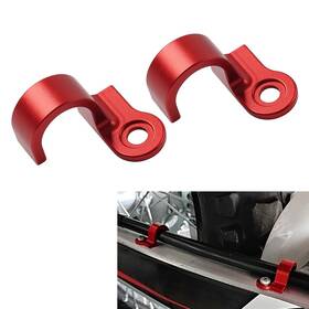 Motohij 636432235828 2x Rear Brake Hose Clamp Line Guide Red For Honda Crf250l Crf300l Rally Crf230m