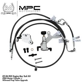 Mpc-brk-dc5bk Mpc Motorsport Dc5 02-06 Rsx Brake Line Tuck Kit With Wilwood Prop Valve Black