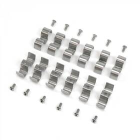 Okpb6566 Okp Suspension Parts 12 Pack - 3/16 Inch X Stainless Steel Double Sided Line Clamps Brake Cable Fue
