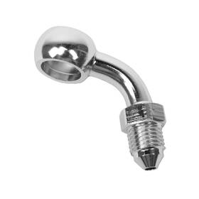 110033 Powerjames 90 Degree Brake Line Banjos Fittings For Harley Road King Glide Flht Flhtk