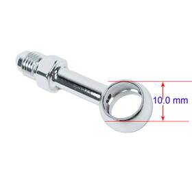 110034 Powerjames 3/8ftft 180 Degree Brake Line Banjos Fitting For Harley Softail Low Rider Fat Bob