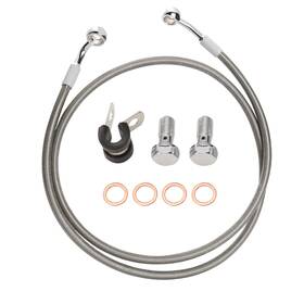 Prfxbx033 Precisionride Harley Handlebar 52.5 Inch Extended Brake Line For Sportster Xl 883 1200 04-up N/abs