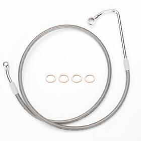 Prfxbx050 Precisionride Harley 35.4 Inch Extended Brake Line For Softail Cross Bones Fxstb 11-17 With Abs