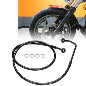 Prfxbx152 Precisionride 39.4 Inch Extended Brake Line For Harley Softail Fat Boy Breakout 2011-2017 With Abs