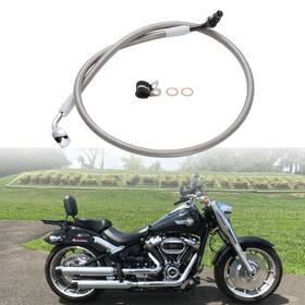 Precisionride Prfxbx171 Ape Hanger Bar 29.95 Inch Extended Brake Line For Harley Softail 2018-up With Abs