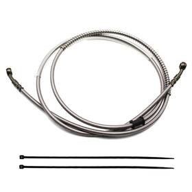 Dhsmpl011-218 Pro Bat 86 Inch Braided Hydraulic Brake Hose Line Pipeline For Inches Gray
