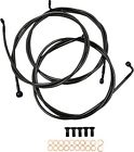 Pu1741-4427 La Choppers Midnight Braided Brake Lines Ape Hangers
