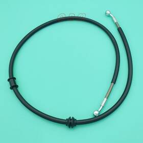 43059-1375 Q R M Stainless Front Braided Brake Line Hose For Kawasaki Klr650 1987 1988 1989-2018