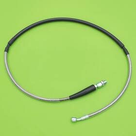 45125-ks6-701 Qrm New Front Brake Braided Hose Line For Honda Cr250r Cr500r 1987 1988