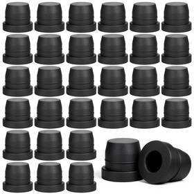Qulkws 5392eyob6688 50 Pcs Grease Fitting Caps Brake Bleeder Cap Rubber Dust 1.2 X 1.1 Cm Black