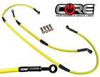 Rmz450-brake-lines-2007-stainless Brake Lines Suzuki Rmz Front Rear Yellow Steel Braided