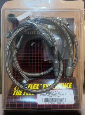 08716 Russell Cycleflex Harley Davidson Front Brake Line Kit New 1982 Fxwg Motorcycle