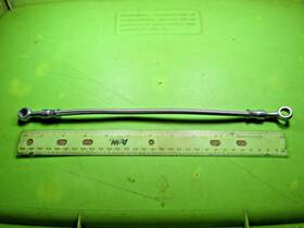 6z18 Russell Braided Stainless Steel Brake Line 10 Mm Banjo # 6 Nos 12 1/2 Inch End 2