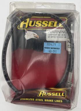 Russell R08914s Cycleflex Rear Ss Brake Hose For Harley Fl Ft63-67 Fx Ft71-ft72
