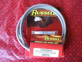 R089665 Russell 8 Inch Abs Single Upper Front Brake Line Kit Harley 2008 Fl Models