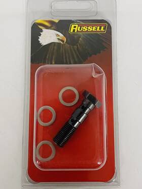 R405173b Russell New 3/8 Inch -24 Double Banjo Bolt Black -
