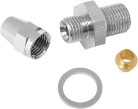 R4343c Russell Pro System Ii Brake Fitting 7/16 Inch -24 Straight Chrome