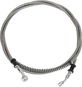 Th040-22 Rzeozu 86 Inch Stainless Braided Hydraulic Brake Hose Line For Gy6 Sunl Atv Dirt Bike