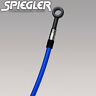 S-du0136-blu-blk Spiegler Original Stainless Braided Clutch Blu Line Blk Fit Ducati