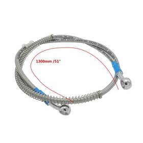 S Syuu 684061787102 1300mm 130cm M10 Reinforced Hydraulic Brake Oil Hose Line Banjo Fitting Sta Inch