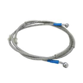 Szy002899 S Syuu 1500mm 150cm M10 Motorcycle Hydraulic Brake Line Oil Hose Pipe Fitting Chrome