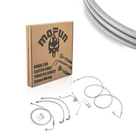 Si-90109019 Si 16 Inch -18 Handlebar Front Brake Line Chrome Cable Kit For Touring 2009-2013 With Abs Si-90109019 Si 16 Inch -18 Handlebar Front Brake Line Chrome Cable Kit For Touring 2009-2013 With Abs