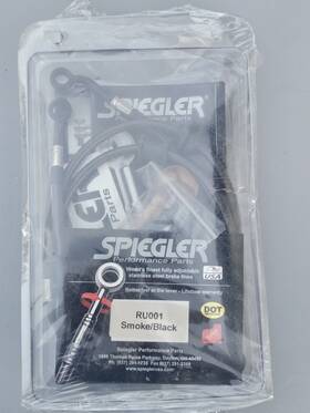 Ru001 Spiegler Single Rear Only Premium Brake Lines Performance Parts Black