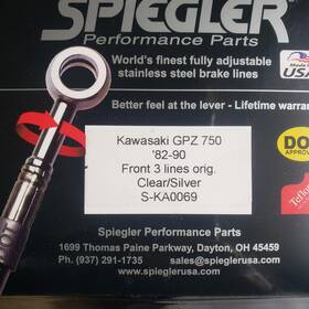 Spiegler S-ka0069 Unopened Box Brake Lines 3 Front Kawasaki Gpz 750 1982-1990