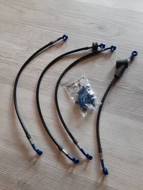 Spbl-ka-062 Spiegler Brake Line Kit 4 Front Lines For Kawasaki Kz650