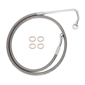 Sgw3fxbx138 Steelthunor 14 Inch Handlebar Front Brake Line For Softail Fat Boy Night Train With Abs 2011-2017