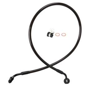 Sgw3fxbx161 Steelthunor Harley 29.95 Inch Front Brake Line For Softail Fat Boy Heritage Classic 18-up With Abs