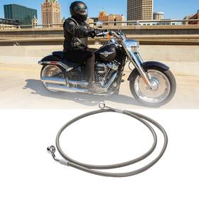 Sgw3fxbx215 Steelthunor 42.5 Inch Extension Front Brake Line For Harley Sportster Xl 883 1200 2004-up N/abs