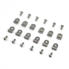 Hexlc3375 Suspension Pros 3/8 Inch Stainless Steel 24pc Brake Line Clamp And Screw Street Rod Custom Dune Buggy