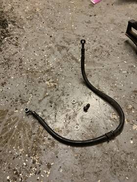 69480-41g00 Suzuki 2005-2006 Gsxr1000 Oem Rear Brake Master Cylinder To Caliper Hose Line