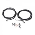T-xp1k-r-bk Tusk Rear Utv Steel Braided Brake Line Standard Length Black