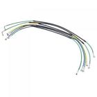 Tfk003d187-green Tusk Front Motorcycle Steel Braided Brake Line Standard Length Green