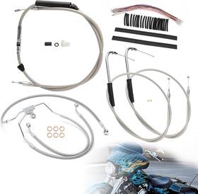 Tigersgate 250414 12 Inch Touring Ape Hangers Cables Harley 2000-06 No Abs Cruise Control